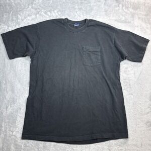 Vintage Honors Pocket Shirt Men XXL Black Faded Selvedge Skate Cotton